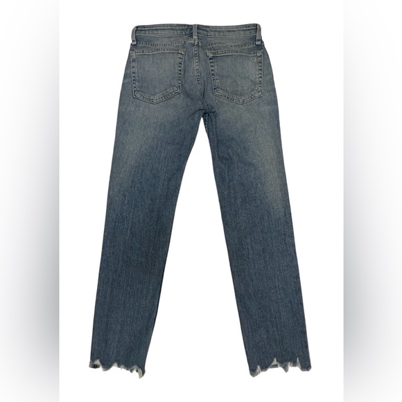 Rag & Bone Distressed Dre Low Rise Ankle Slim Boyfriend Jeans 24 EUC - Picture 6 of 16